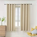 1PC Blackout Curtains Grommet Top Window Drapes Window Treatments For Bedroom Living Room Home Decoration Room Decoration