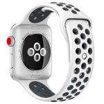 For Apple Watch Series 8&7 41MM Se 2&6&SE&5&4 40MM 3&2&1 38MM Sport Silicone Watch Band Standard Edition White Black