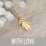 Maya Personalized Necklace Gold Stainless Steel 45-50CM Chain Ready In 3 Days