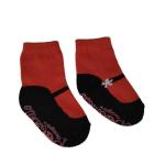 Socks For Girls 6-12 Months - Red Mary Jane Daisy Buckle