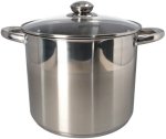 Chefpro Stainless Steel Stockpot With Glass Lid 24CM Pot With Lid 9 L Capacity