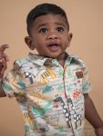 Aqua Safari Button Shirt
