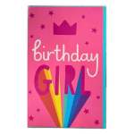Gift Card Birthday Girl Pink