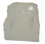 A Kids Sofa Foam Chair Beige Touch Of Rainbow