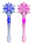 Light Up Frozen Snowflake Wand With Sound Magic Wand For Kids Girls Princess Birthday Party Motion Sensitive Costume Accessories 2 Pieces Pink Blu