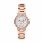 Camille Rose Gold Round Stainless Steel Woman's Watch MK6845