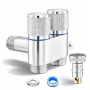 1/2 Double Switch Stainless Steel Angle Valve For All Scene Sliver