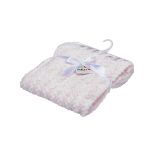 Baby Zig Zag Waffle Fleece Blanket- Pink