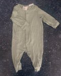 H&m Green Button Up Onesie 2 4M