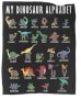 My Dinosaur Alphabet Kids Blanket Throw