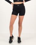 Prime Statement Ribbed MINI SHORTS - Black - Medium