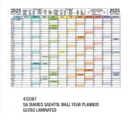 SAD470L Wall Year Planner 2027 Laminated