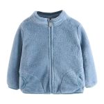 Betadog Boys' Zip Up Kids' Full Zip Ultra Soft Sweatshirt Coat For Boys And Girls Fall Clothes Blue 18-24 Months