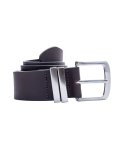 Mens 40MM Plain Leather Belt - 6XL Black