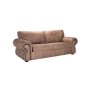 - Mfuzo Genuine Leather 3 Seater Couch - Buffed Taupe