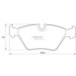 Stone Brake Pad Set Front SP20750