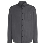 Pinstripe Woolblend Shirt -dark Shadow