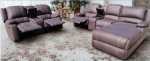 New Orlando Buffalo Suede Daybed Recliner And 2SEATER Recliner