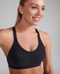 Women's Aero Medium Impact Sports Bra Racerback Sweat-wicking - Black X Small Female