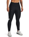 Women's Heatgear No-slip Waistband Mesh Panel Leggings - Black XL