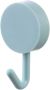 Pack Of 1 Light Blue Round Abs Self Adhesive Wall Hook