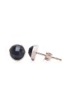 Studs - Black Onyx Gem - Silver