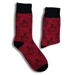 Middle Finger Red Adult Anklet Sock - Factory Plaza