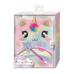 Rainbow Fuzzy Diary Book With Lock Set