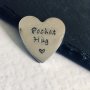 Personalized Engraved Pocket Hug - Personalized Heart Keepsake Hand-stamped With Your Message Perfect For Social Distancing & Nhs Gifts