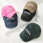 Vintage-inspired Washed Baseball Cap With Embroidered Lettering - Lightweight Adjustable Fit For Women Sun Protection & Outdoor