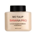 Banana Pro Loose Powder Long Lasting Makeup Setting Face Powder Matte Color Correcting Baked Powder For Medium Skin Tones 42G/1.