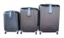 3-PIECE Abs Luggage Set With Spinner Wheels Bronze Finish Built-in Lock