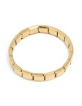 Waterproof Gold Plated Stainless Steel Stretch Link Bracelet