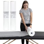 Masertio Disposable Massage Bed Cover - 60 Sheets Per Roll Non-woven Material - Ideal For Spa Tattoo Waxing - No Crinkle Table S