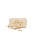 Logo Plaque Zip Wallet -ivory