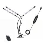 LED Grow Light With Full Spectrum Adjustable Gooseneck 3 Tubes White&red