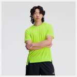 New Balance Men's Accelerate Ss Shirt - Green - Md