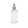 30ML Clear Glass Aromatherapy Bottle With Pipette - White 18/78