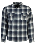 Navy Check Long Sleeve Pocket Shirt - L Assorted