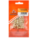 Brass Plated Upholstery Nails 50-PACK