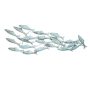 Blue Swimming Fish Wall Panel Sotran Dekorativ