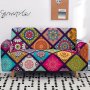 1PC Colorful Stretch Sofa Cover With Elastic Band - Protect Your Furniture And Add A Bohemian Touch To Your Home Decor