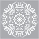 Stencil Dot Art Doily