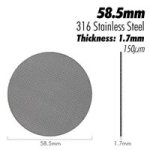 Coffee Accessories Puck Screen 316 Stainless Steel 58.5MM 1.7MM