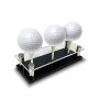 Usa Company - Acrylic Golf Ball Display Stand Holds 3 Golf Balls Acrylic And Metal 3 Golf Tees Included