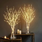 1PC Luminous White Birch Branch Decorative Light. Simulated Artificial Branch Powered By Battery For Indoor And Outdoor Christma