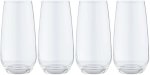 @home Pack Of 4 Franschoek Tall Beverage Water juice Glass Set