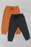 Pre-boys 2 Pack Branded Fleece Lined Joggers 0 To 24 Months