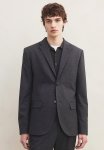 Slim Fit Single-breasted Jacket - Dark Grey