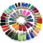60PCS Keychain Tassels Leather Tassel For Diy Keychain Charms Jewelry Making And Craft Supplies